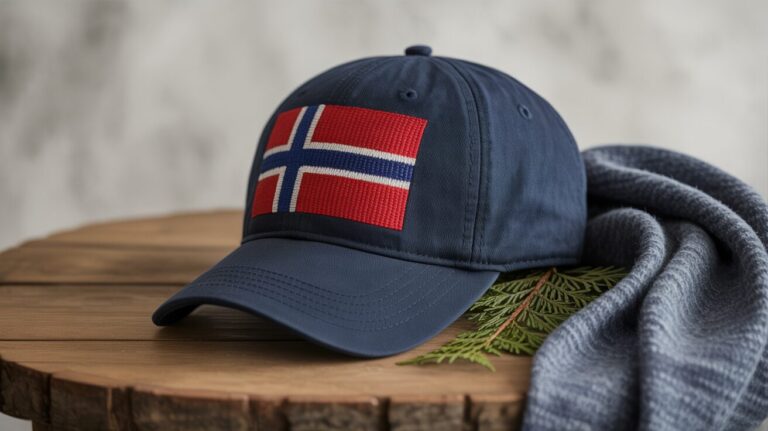 Czapka Z Flagą Norwegii
