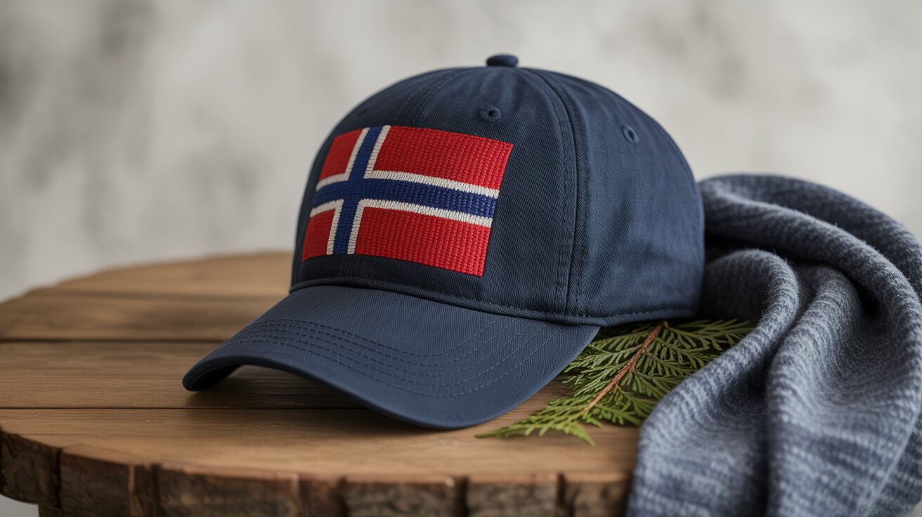 Czapka Z Flagą Norwegii