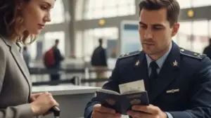 kontrola paszportowa na lotnisku