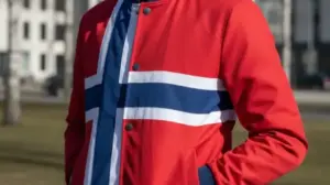 kurtka z flaga norwegii