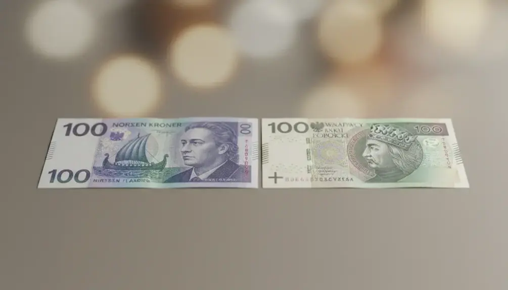 Ile to jest 100 koron norweskich w złotych polskich?