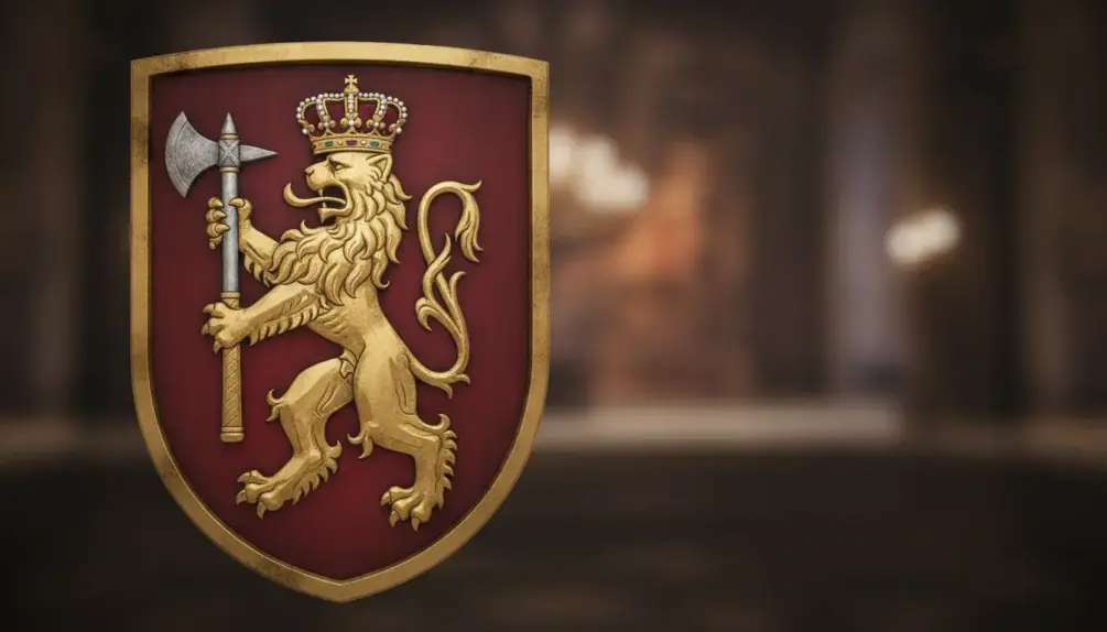 Co przedstawia godło Norwegii?