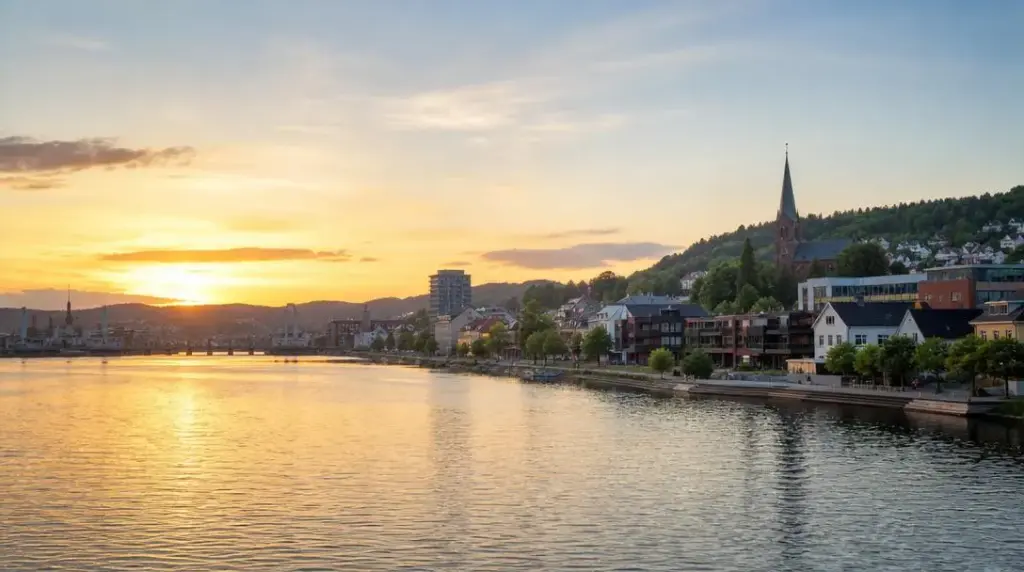 Gdzie dokładnie leży Porsgrunn w Norwegii?